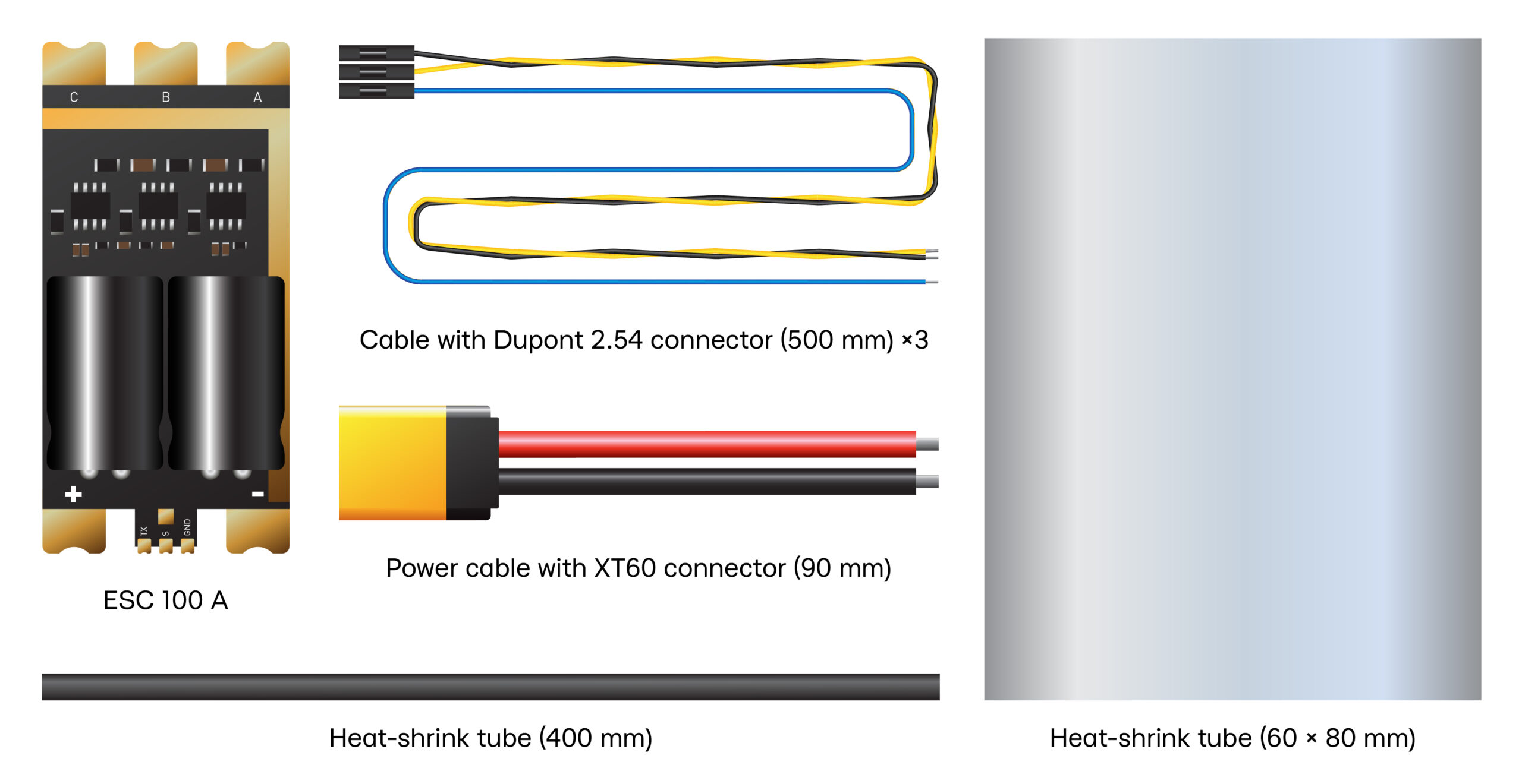 FT ESC 100A 1-in-1 6-12S (32-bit) Speed Controller - operation scheme, parameters and test results - #2 FT ESC 100A 1-in-1 6-12S (32-bit) Speed Controller - connection diagram and technical specifications - #2
